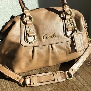 Vintage leather Coach bag